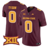 Jordyn Tyson Jersey 0 Arizona State Sun Devils 2025 Limited Stitched Maroon