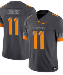 Alternative view of Joshua Dobbs Jersey #11 Tennessee Vols 2025 Smokey Grey Series Stitched Football