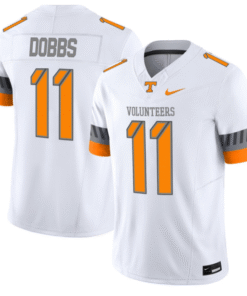 Joshua Dobbs Jersey 11 Tennessee Vols 2025 Smokey Grey Series Stitched White