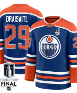 Alternative view of Leon Draisaitl Jersey 29 Edmonton Oilers 2025 Stanley Cup Final Home Breakaway Stitched Hockey