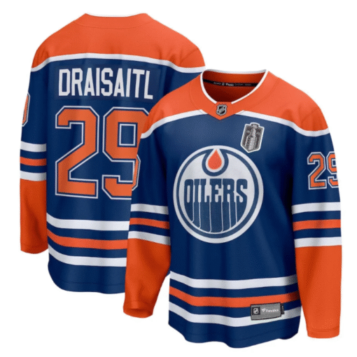 Leon Draisaitl Jersey 29 Edmonton Oilers 2025 Stanley Cup Final Home Breakaway Stitched Hockey