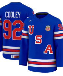 Logan Cooley Jersey #92 USA Hockey 2025 Premium Stitched Hockey
