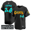 Matt Chapman Jersey #26 San Francisco Giants Graffiti Fog City Drop Stitched Baseball