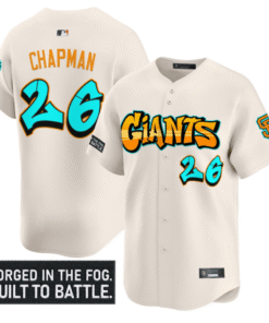 Alternative view of Matt Chapman Jersey #26  San Francisco Giants Graffiti Fog City Drop Stitched Baseball