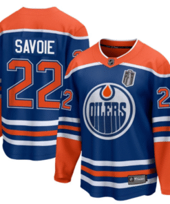 Matt Savoie Jersey 22 Edmonton Oilers 2025 Stanley Cup Final Home Breakaway Stitched Hockey