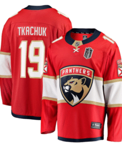 Matthew Tkachuk 19 Florida Panthers 2025 Stanley Cup Final Home Breakaway Men Jersey Red
