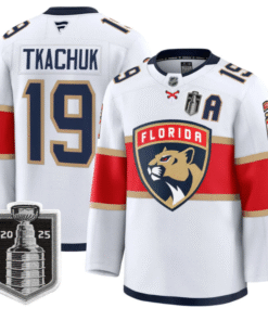 Matthew Tkachuk Jersey 19 Florida Panthers 2025 Stanley Cup Final Stitched White