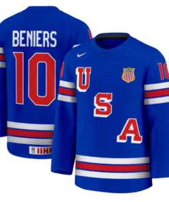 Matty Beniers Jersey #10 USA Hockey 2025 Premium Stitched Hockey