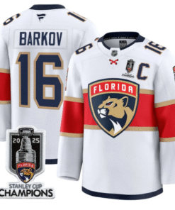 Men Aleksander Barkov Jersey 16 Florida Panthers 2025 Stanley Cup White