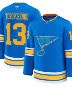 Alexey Toropchenko Jersey #13 St. Louis Blues 2025-26 Premium Stitched Hockey