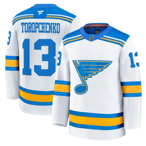 Alexey Toropchenko Jersey #13 St. Louis Blues 2025-26 Premium Stitched Hockey - Image 2