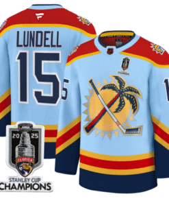 Anton Lundell Jersey #15 Florida Panthers 2025 Stanley Cup Champions Stitched Hockey