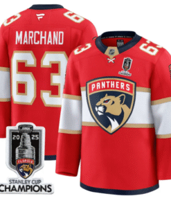 Men Brad Marchand Jersey 63 Florida Panthers 2025 Stanley Cup Champions Red