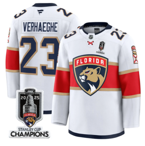Carter Verhaeghe Jersey #23 Florida Panthers 2025 Stanley Cup Champions Stitched Hockey - Image 2