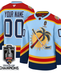 Custom Florida Panthers Jersey 2025 Stanley Cup Champions Stitched Hockey