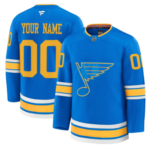 Custom St. Louis Blues Jersey Name, Number 2025-26 Premium Stitched Hockey