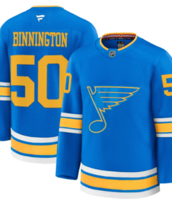 Jordan Binnington Jersey #50 St. Louis Blues 2025-26 Premium Stitched Hockey