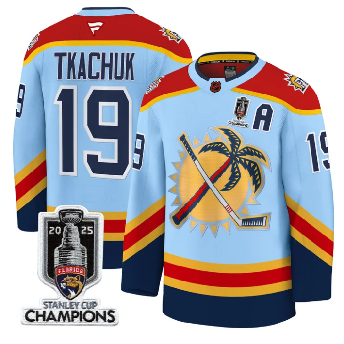Matthew Tkachuk Jersey #19 Florida Panthers 2025 Stanley Cup Champions Stitched Hockey 1 Matthew Tkachuk Jersey #19 Florida Panthers 2025 Stanley Cup Champions Stitched Hockey
