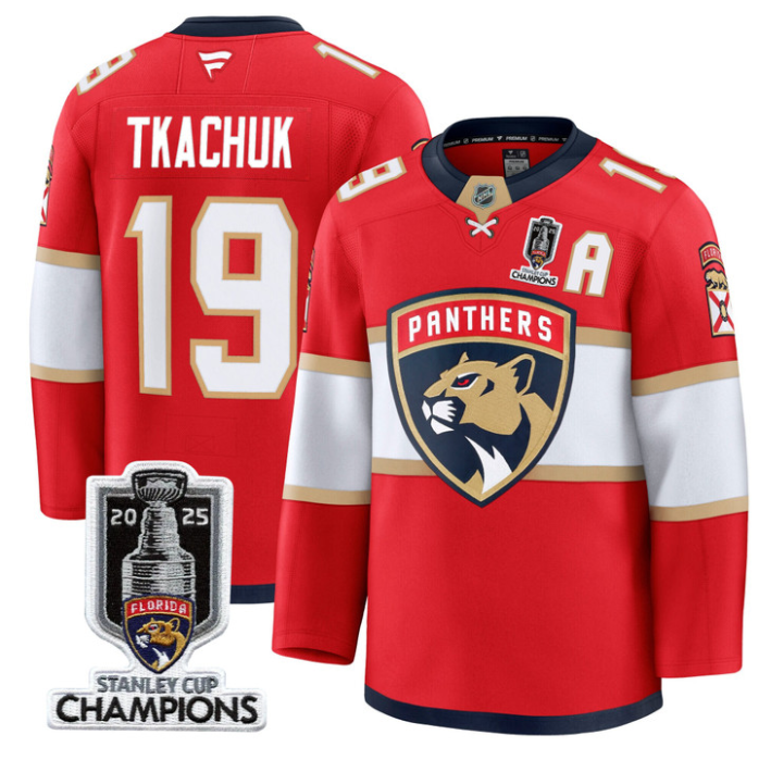 Matthew Tkachuk Jersey #19 Florida Panthers 2025 Stanley Cup Champions Stitched Hockey 3 Matthew Tkachuk Jersey #19 Florida Panthers 2025 Stanley Cup Champions Stitched Hockey - Image 3