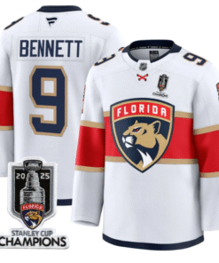 Men Sam Bennett Jersey 9 Florida Panthers 2025 Stanley Cup Champions White