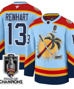 Sam Reinhart Jersey #13 Florida Panthers 2025 Stanley Cup Champions Stitched Hockey