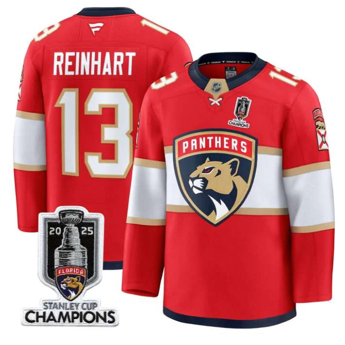 Sam Reinhart Jersey #13 Florida Panthers 2025 Stanley Cup Champions Stitched Hockey 3 Sam Reinhart Jersey #13 Florida Panthers 2025 Stanley Cup Champions Stitched Hockey - Image 3
