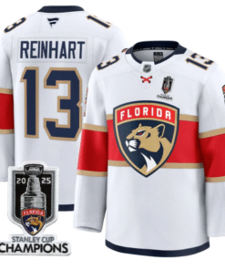 Alternative view of Sam Reinhart Jersey #13 Florida Panthers 2025 Stanley Cup Champions Stitched Hockey