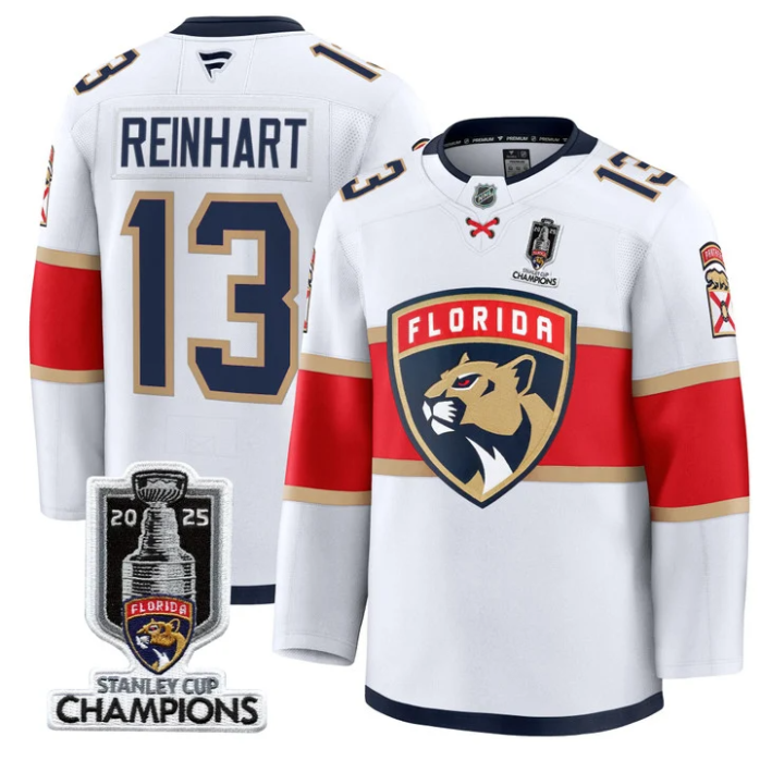 Sam Reinhart Jersey #13 Florida Panthers 2025 Stanley Cup Champions Stitched Hockey 2 Sam Reinhart Jersey #13 Florida Panthers 2025 Stanley Cup Champions Stitched Hockey - Image 2