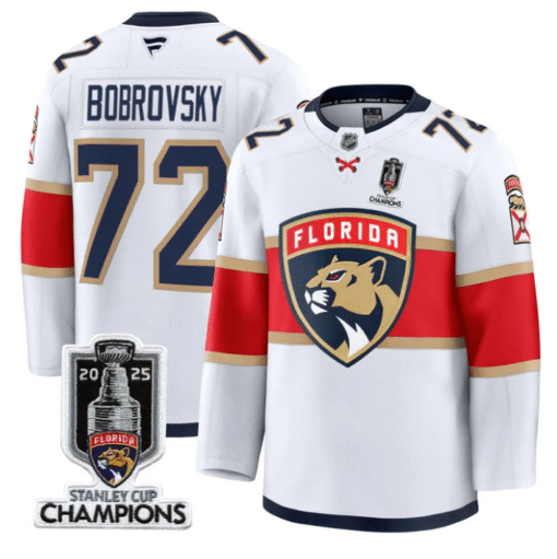 Sergei Bobrovsky Jersey #72 Florida Panthers 2025 Stanley Cup Champions Stitched Hockey - Image 2