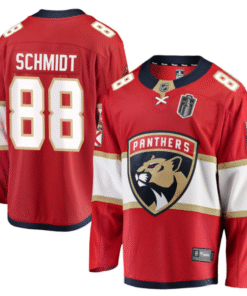 Nate Schmidt Jersey 88 Florida Panthers 2025 Stanley Cup Final Home Breakaway Stitched Hockey