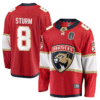 Nico Sturm Jersey 8 Florida Panthers 2025 Stanley Cup Final Home Breakaway Stitched Hockey