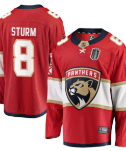 Nico Sturm Jersey 8 Florida Panthers 2025 Stanley Cup Final Home Breakaway Stitched Hockey