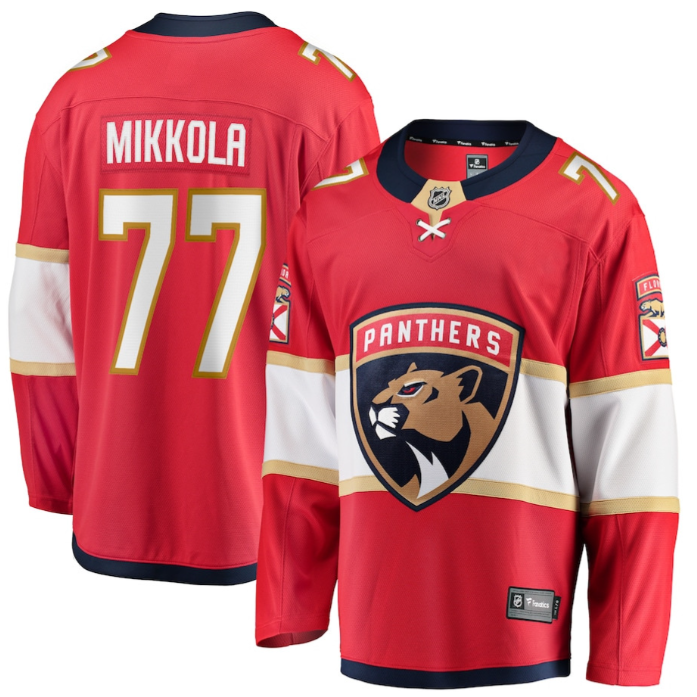 Niko Mikkola Jersey 77 Florida Panthers 2025 Breakaway Player Stitched Hockey 1 Niko Mikkola Jersey 77 Florida Panthers 2025 Breakaway Player Stitched Hockey