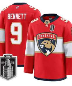 Alternative view of Sam Bennett Jersey #9 Florida Panthers 2025 Stanley Cup Final Stitched Hockey