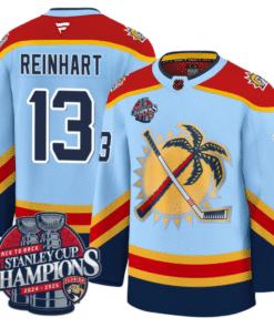 Sam Reinhart Jersey #13 Florida Panthers 2025 Stanley Cup Back To Back Stitched Hockey