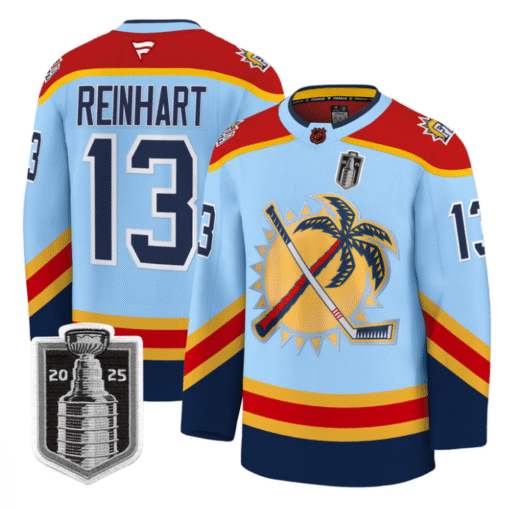 Sam Reinhart Jersey #13 Florida Panthers 2025 Stanley Cup Final Stitched Hockey