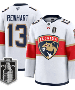 Sam Reinhart Jersey 13 Florida Panthers 2025 Stanley Cup Final Stitched White