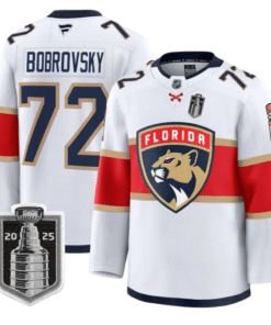Alternative view of Sergei Bobrovsky Jersey #72 Florida Panthers 2025 Stanley Cup Final Stitched Hockey
