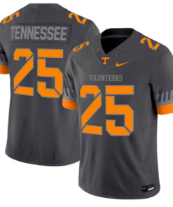 Alternative view of Tennessee Jersey #25 Tennessee Vols 2025 Smokey Grey Series Stitched Football