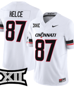 Alternative view of Travis Kelce Jersey #87 Cincinnati Bearcats 2025 Vapor Limited Stitched Football