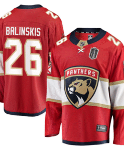 Uvis Balinskis Jersey 26 Florida Panthers 2025 Stanley Cup Final Home Breakaway Stitched Hockey