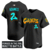Willy Adames Jersey #2 San Francisco Giants Graffiti Fog City Drop Stitched Baseball 4 Willy Adames Jersey #2 San Francisco Giants Graffiti Fog City Drop Stitched Baseball