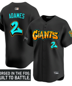 Willy Adames Jersey #2 San Francisco Giants Graffiti Fog City Drop Stitched Baseball