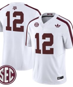 Alternative view of 12th Man Jersey #12 Texas A&M Aggies 2025 Vapor Limited V2 Stitched