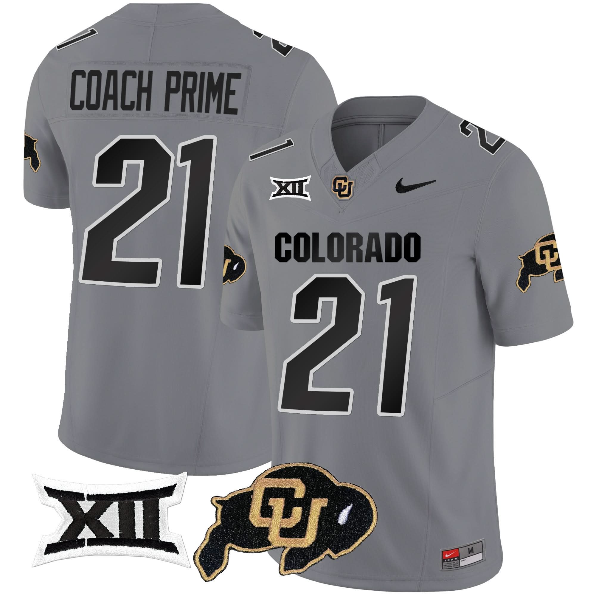 Colorado Buffaloes Vapor Limited Jersey V2 - Big 12 XII Patch - All Stitched 25 Colorado Buffaloes Vapor Limited Jersey V2 - Big 12 XII Patch - All Stitched - Image 25