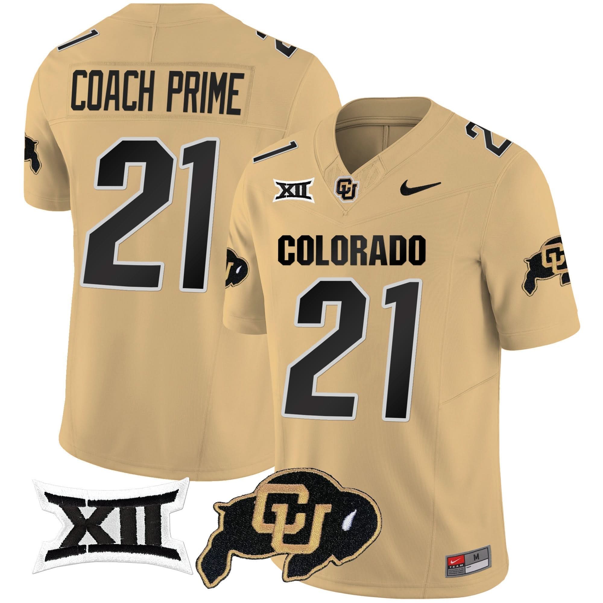 Colorado Buffaloes Vapor Limited Jersey V2 - Big 12 XII Patch - All Stitched 33 Colorado Buffaloes Vapor Limited Jersey V2 - Big 12 XII Patch - All Stitched - Image 33