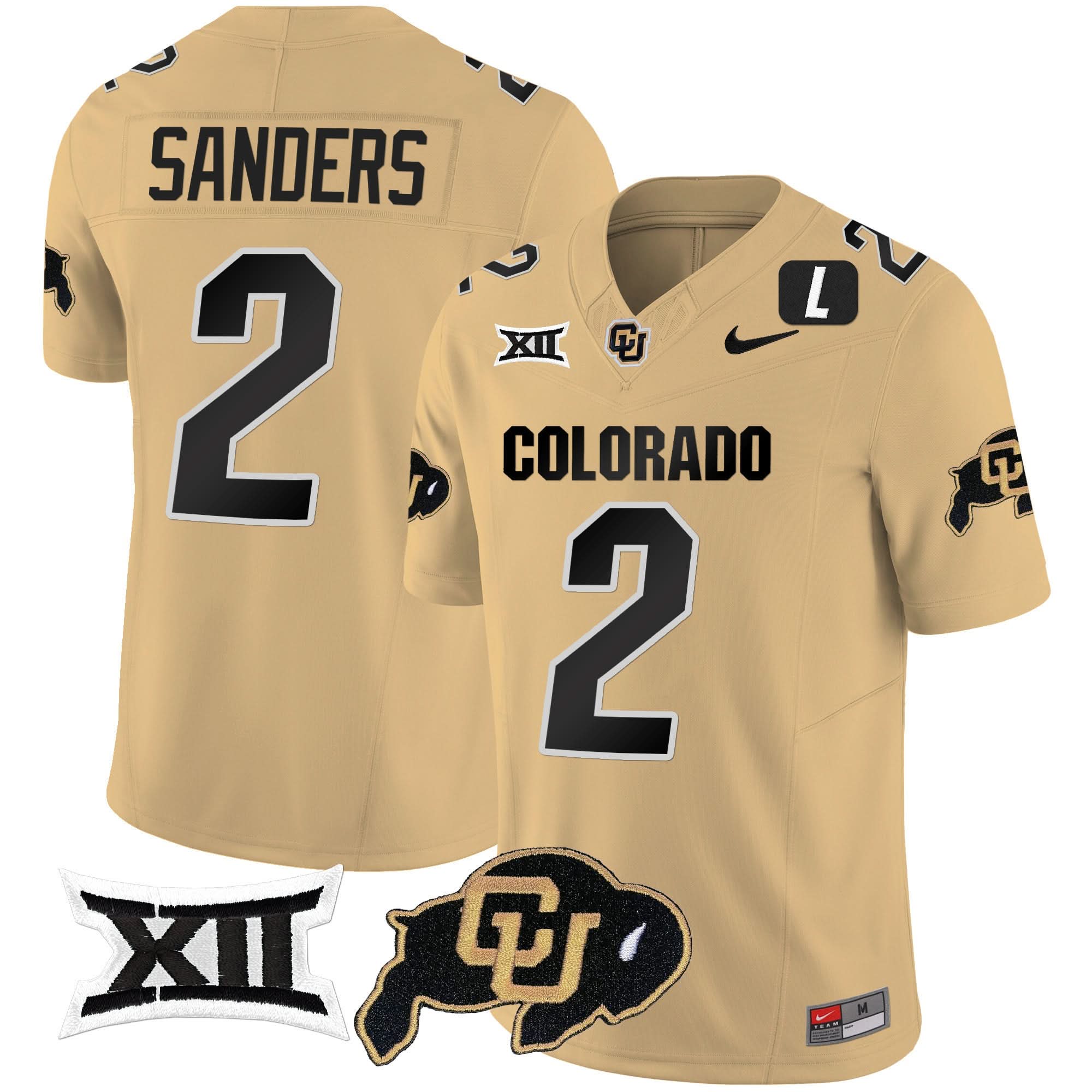Colorado Buffaloes Vapor Limited Jersey V2 - Big 12 XII Patch - All Stitched 27 Colorado Buffaloes Vapor Limited Jersey V2 - Big 12 XII Patch - All Stitched - Image 27