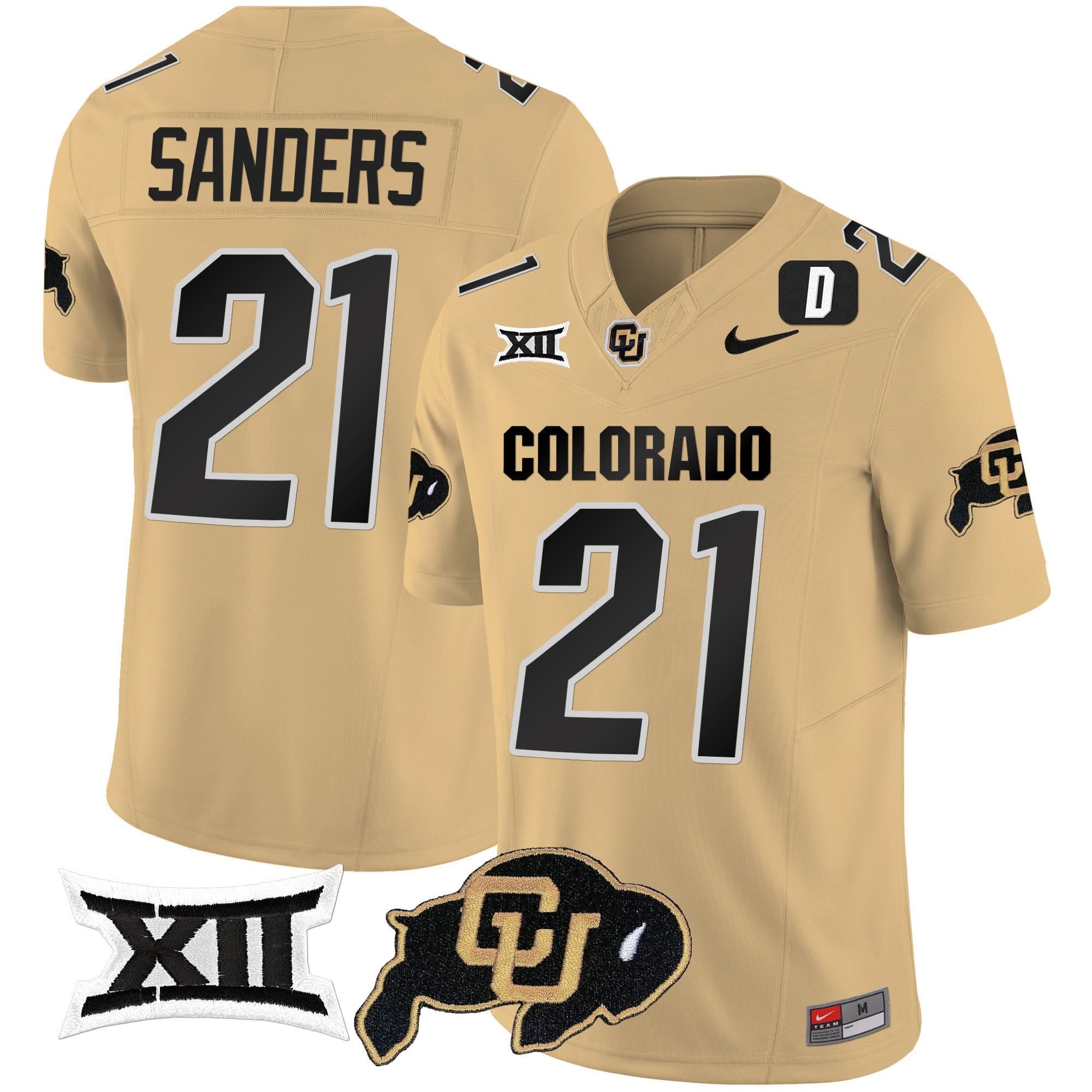 Colorado Buffaloes Vapor Limited Jersey V2 - Big 12 XII Patch - All Stitched 29 Colorado Buffaloes Vapor Limited Jersey V2 - Big 12 XII Patch - All Stitched - Image 29