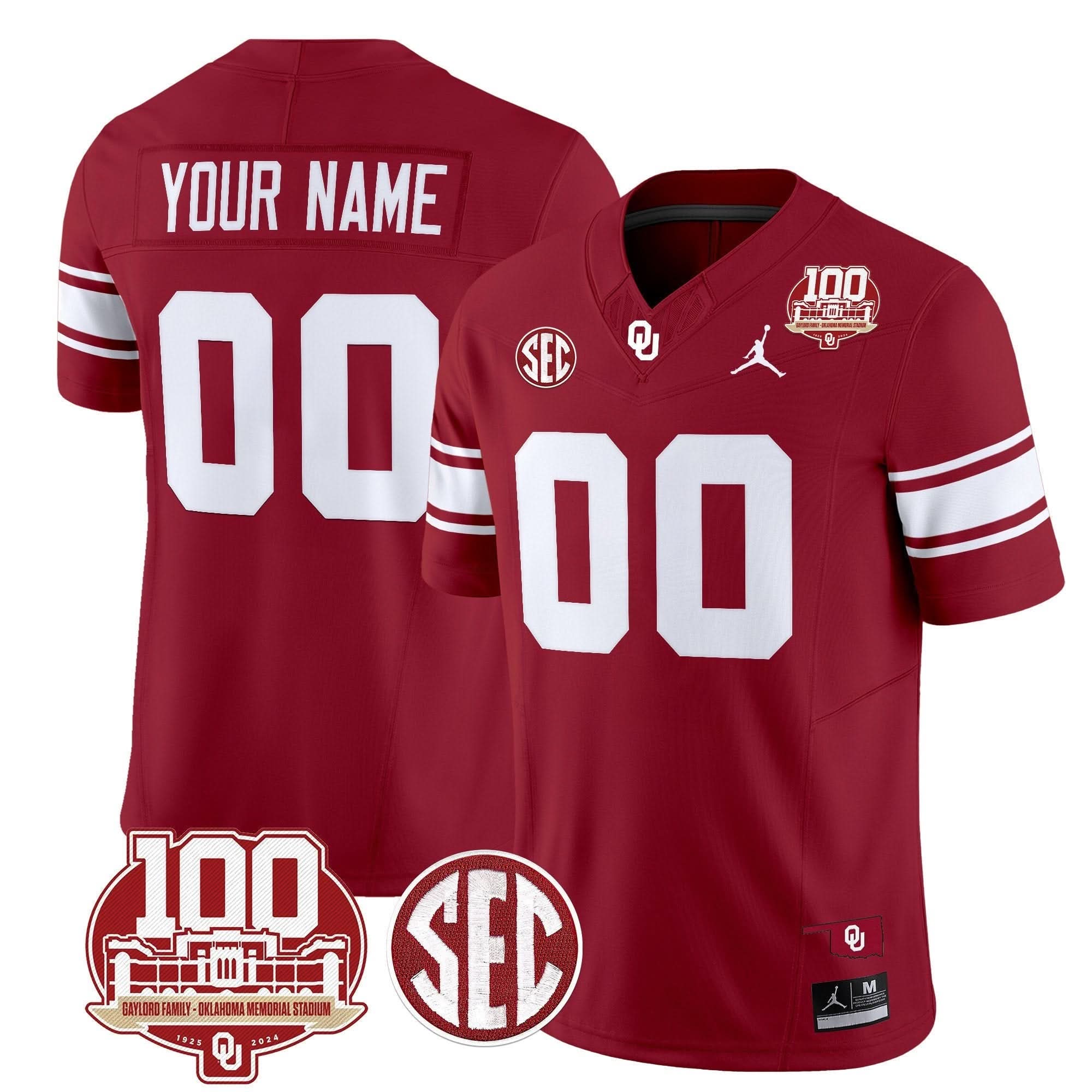 Custom Oklahoma Sooners Jersey 100th Anniversary Patch Vapor Limited Stitched 13 1725613268a735143b2b 2958eeb9 b6b6 46dd b8f2 bbf3f907cebc