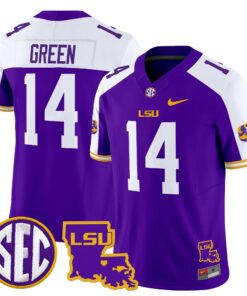 Alternative view of LSU Tigers 2025 Louisiana Patch Vapor Limited Jersey - All Stitched